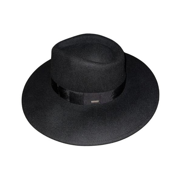 Brixton Joanna Fedora Felt Hat 100% Wool Felt Adjustable Unisez Size L NWT - Picture 1 of 8